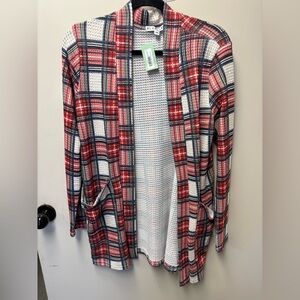 Red Plaid Lola Cardigan- NWT🤩